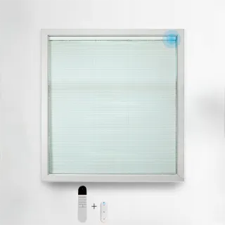 Paired With 15 Channel Remote Control And Solar Charging Panel, Electric Blinds, Intelligent Remote Blinds, Silent Motor, Cordless Sunshade, Dimmable Blinds