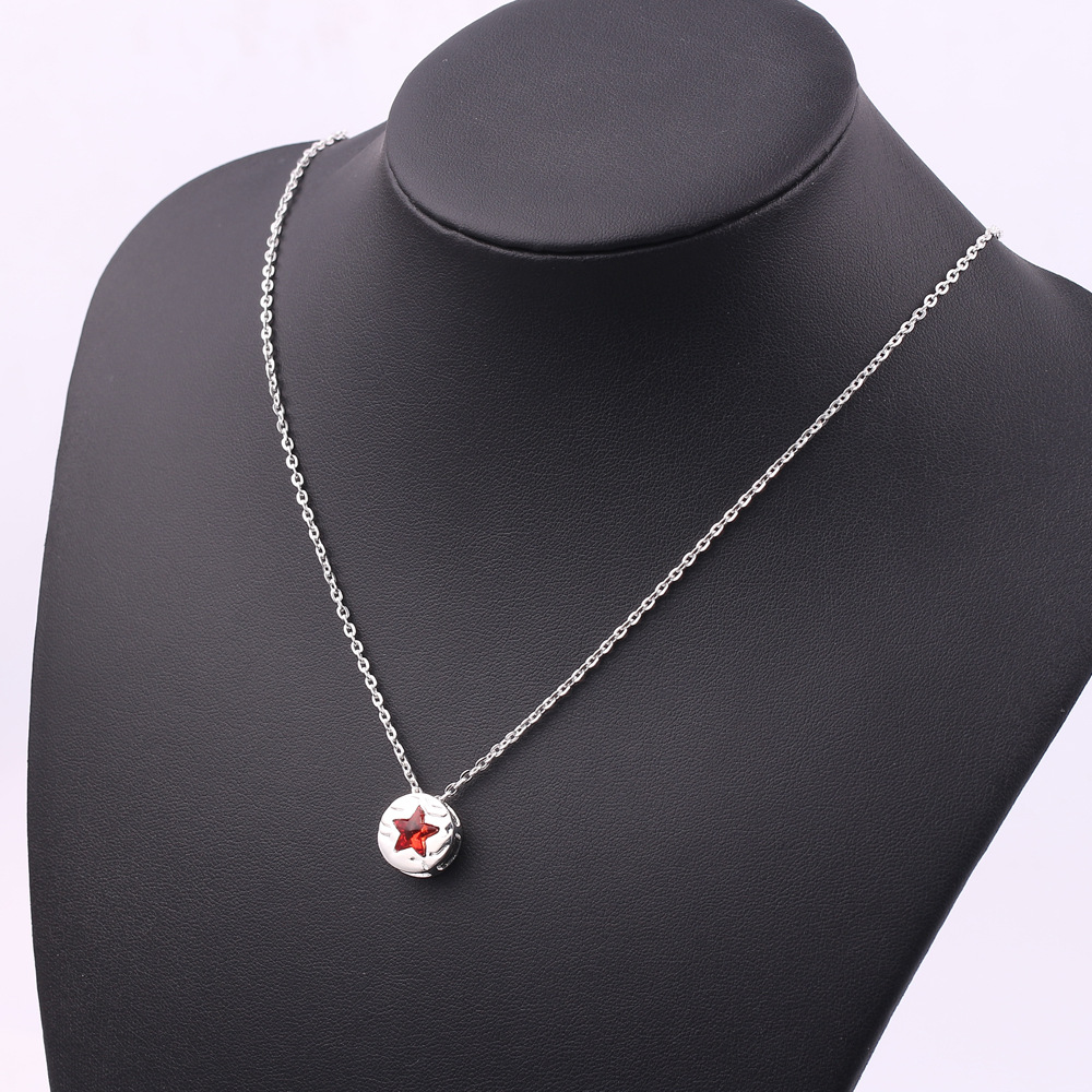 Ladies European And American Simple Pentagram Clavicle