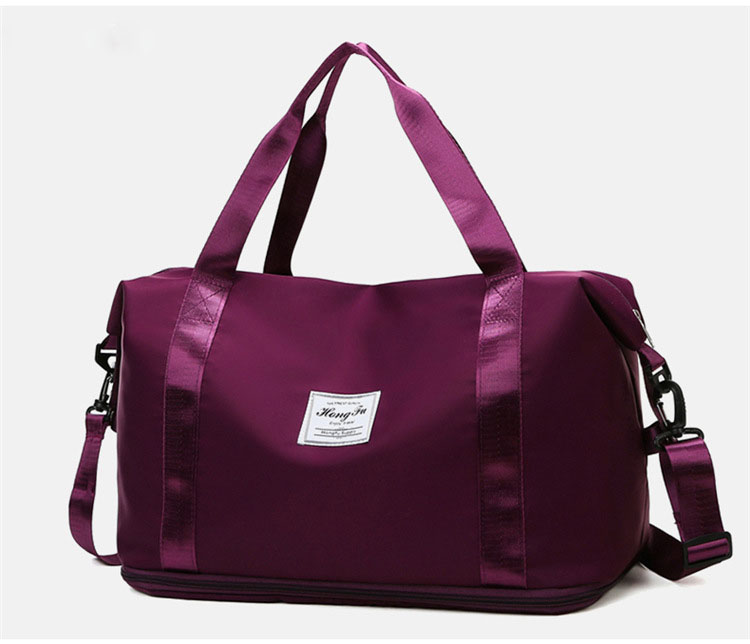 Fashionable And Simple Oxford Cloth Luggage Bag Purple - Shop at LoveMi