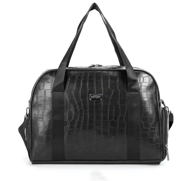 PU Vintage Leather Waterproof Dry And Wet Separation Black - Shop at LoveMi