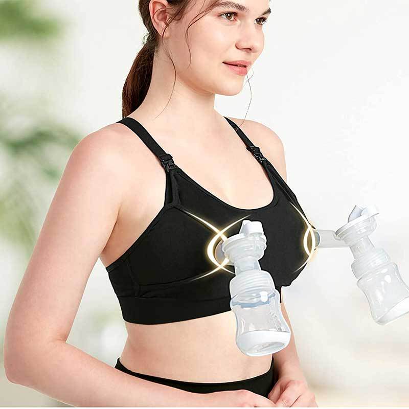 Title 1, Hands-free Adjustable Breast Pumping Bra Withou...