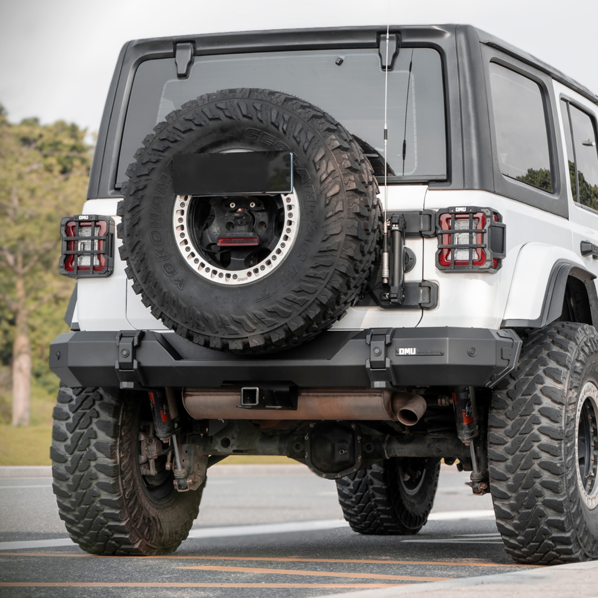 Steel And Aluminum Rear Bumper For Jeep Wrangler JL 2018