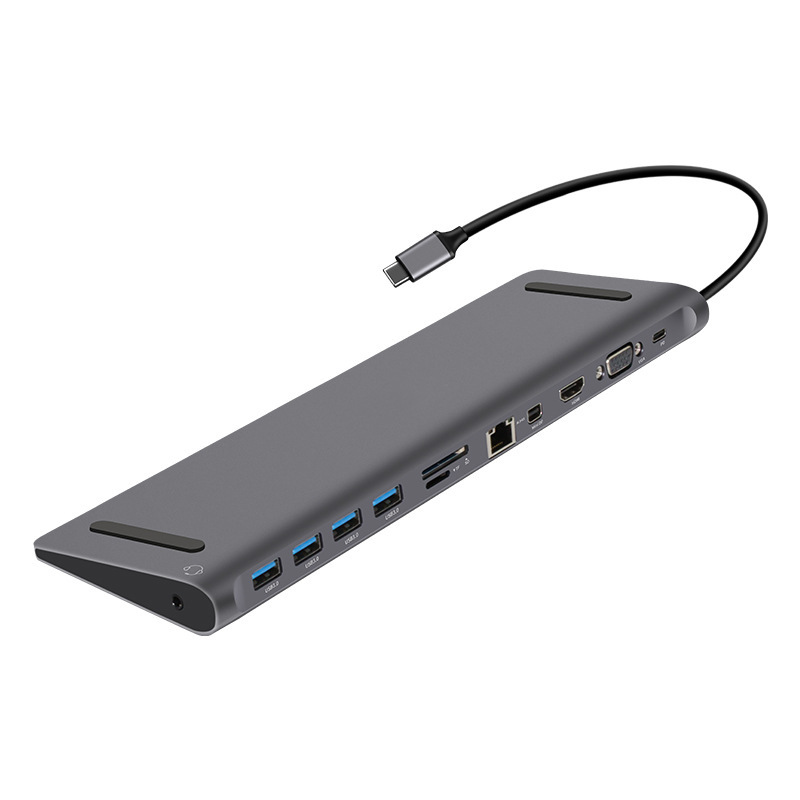 Title 3, Estación de Acoplamiento USB C 12 en 1 Hub Adap...