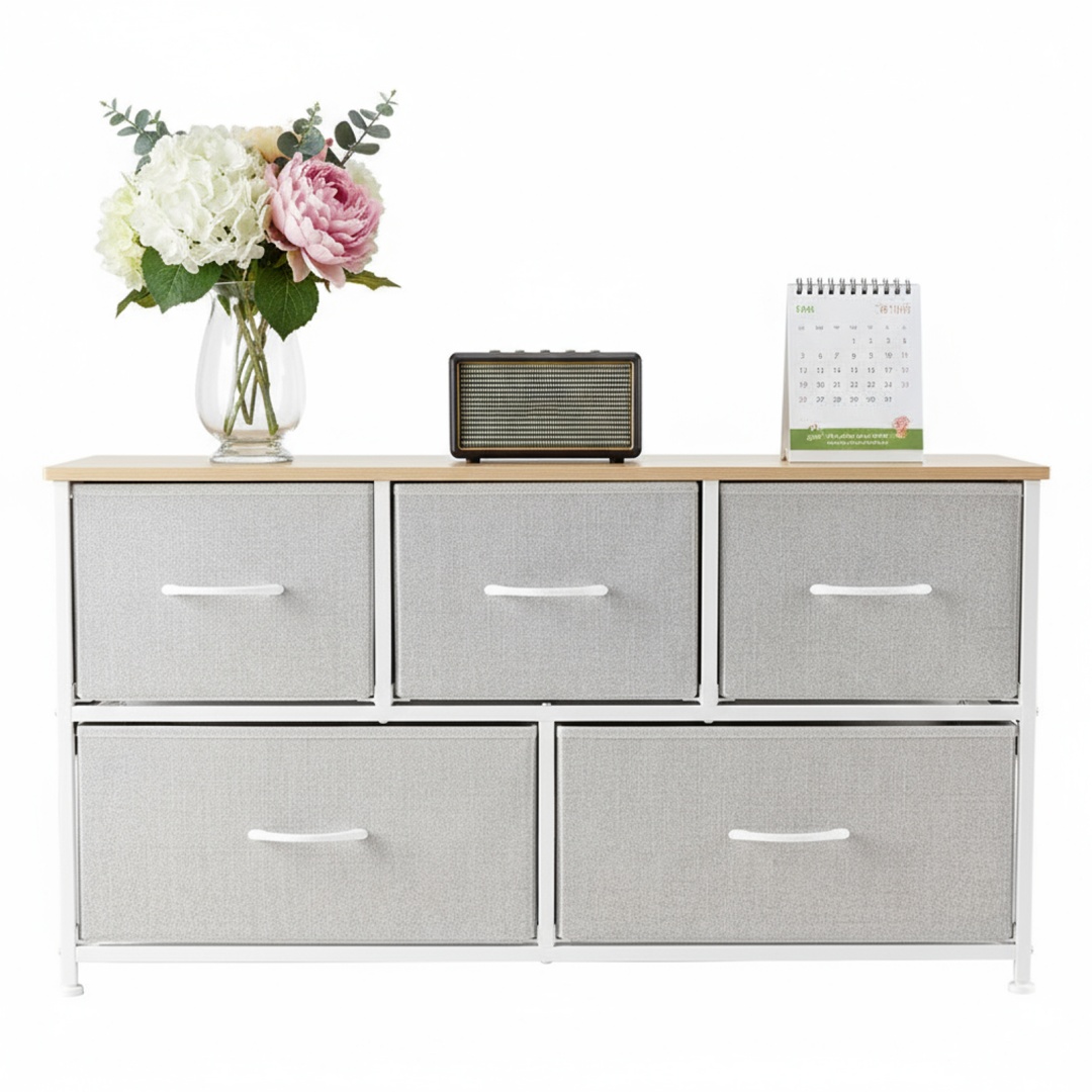 Wooden Top Cabinet Night Stand Dresser For Closet image 23