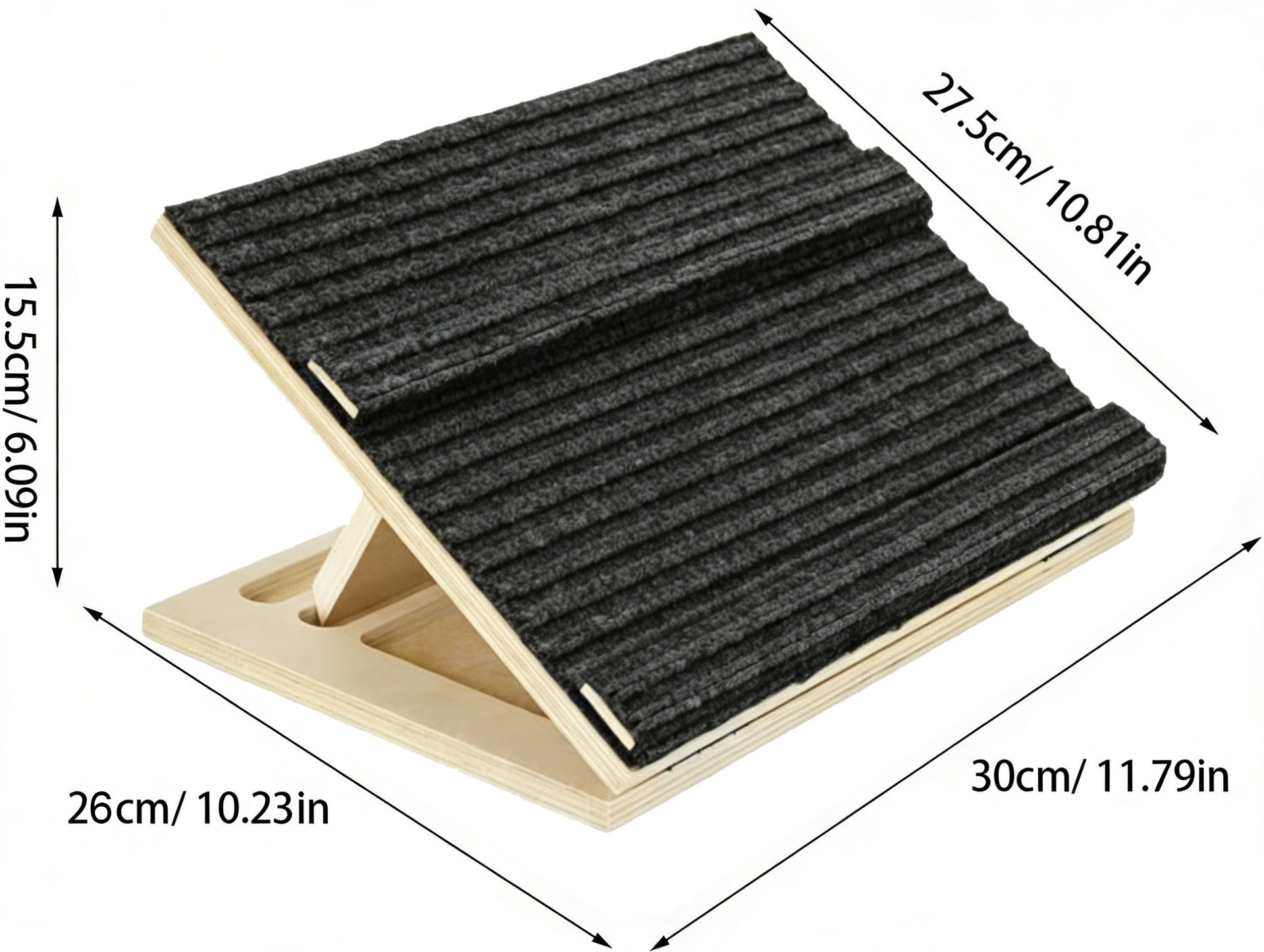 Adjustable Dog Ramp For Stairs With Traction Bars, Portable Pet Ramp For Small Dogs And Cats, Indoor Outdoor Mobility Support - Default