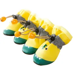 Fashion Cute Puppy Soft-soled Shoes - Yellow - View 1