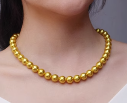 Gold Pearl Bracelet Freshwater Pearl