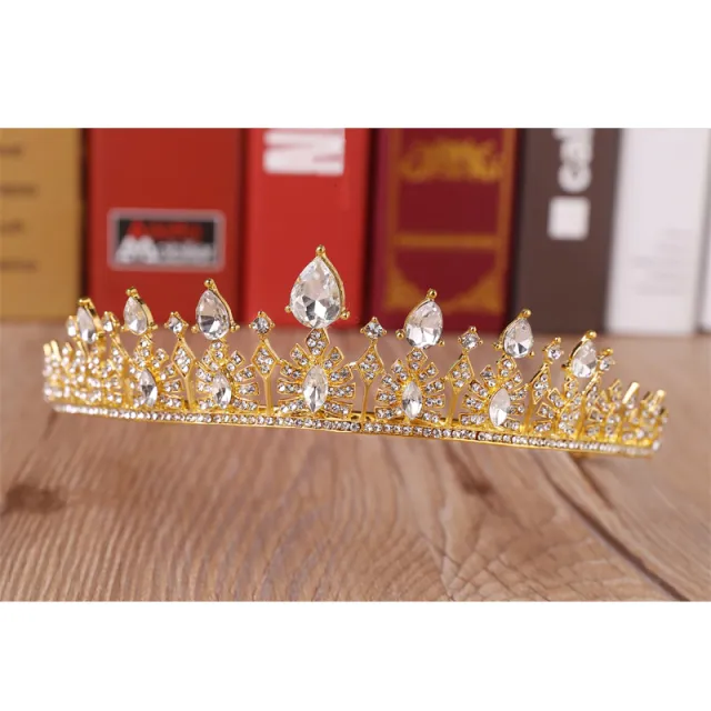 Bride's Crown Tiara Luxurious Wedding Gold - Shop at LoveMi