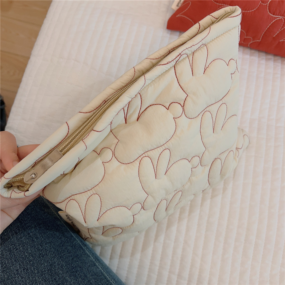 Title 3, Lovely Bunny Thickened Storage Portable Cosmeti...