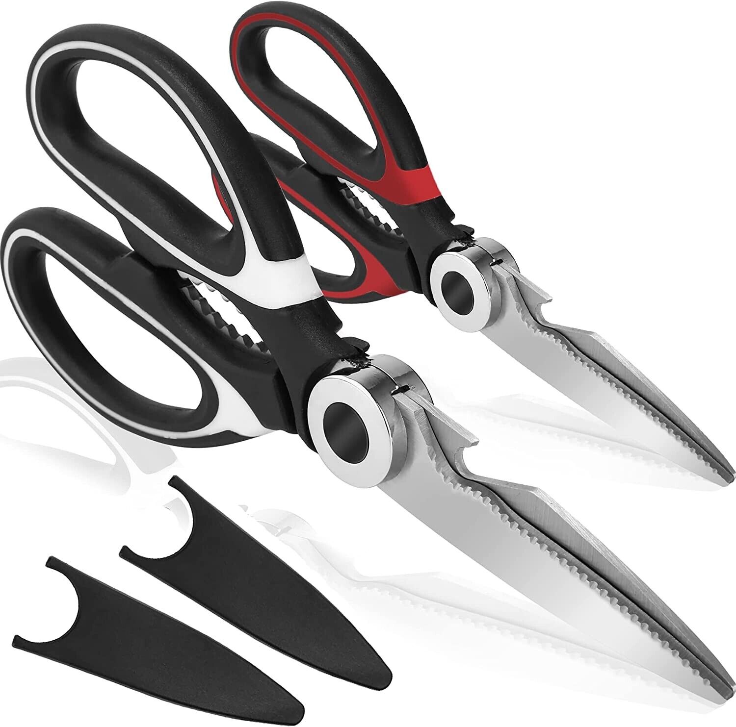 Heavy Duty Kitchen Shears for Cooking Meat. we ship only inside the US, USPS First Class Package 2 Day Handling , 2-5 Day Shipping. 2 PACK - Ultra Sharp Premium Heavy Duty Kitchen Shears- Ultimate Heavy Duty Scissors for Cutting Chicken, Poultry, Fish, Me