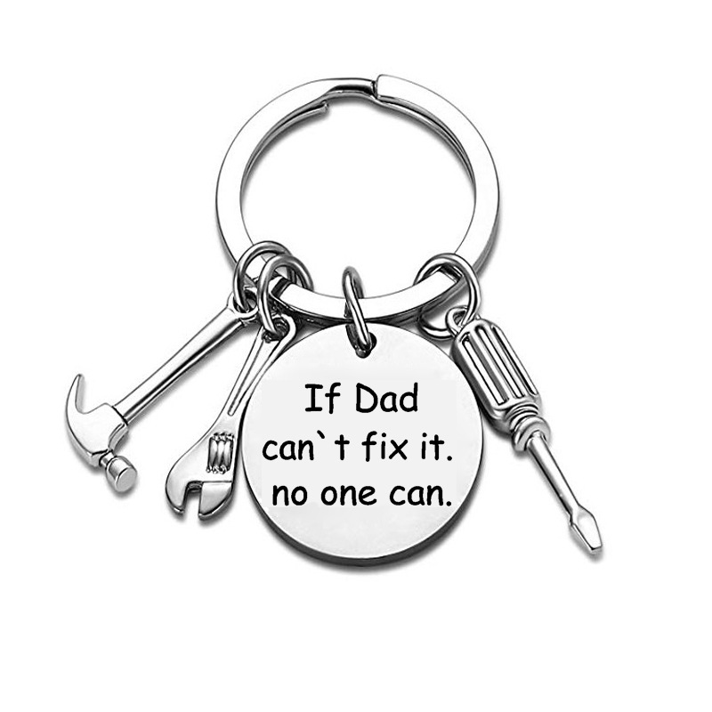 Father's Day Keychain Stainless Steel Hammer Dad - Shop at LoveMi