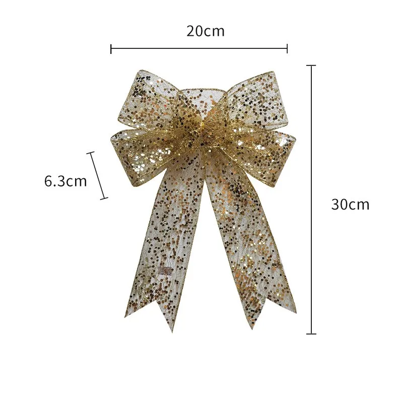 Christmas Bow Ribbon Mesh Finished Product – image 5