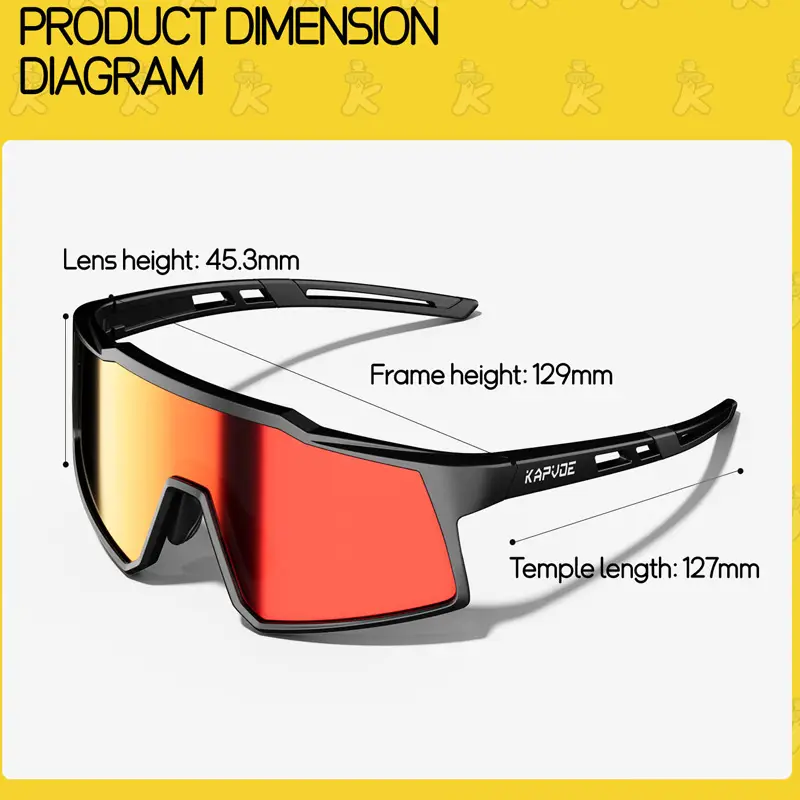 Children's Polarized Cycling Glasses For Teenagers Outdoor Sports And Outdoor Cycling Windproof Goggles