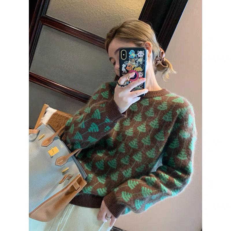 Title 6, Fashion Ladies Loose Raccoon Fleece Sweater