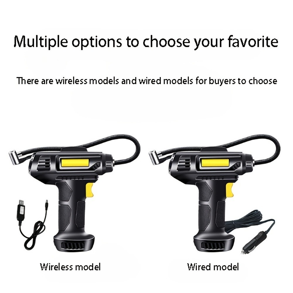 Car Tire Inflator Wireless Intelligent Digital Display Portable Handheld Car Inflator Bicycle — foto 4