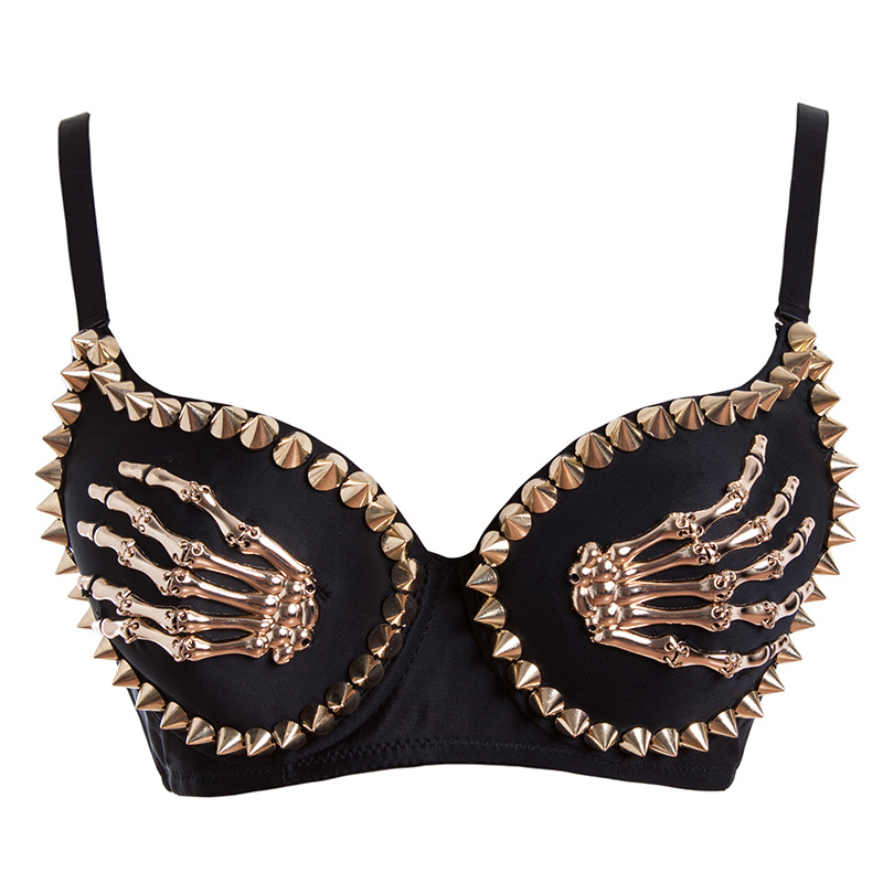 Title 3, Reggiseno Finger Nero da Discoteca per Donna