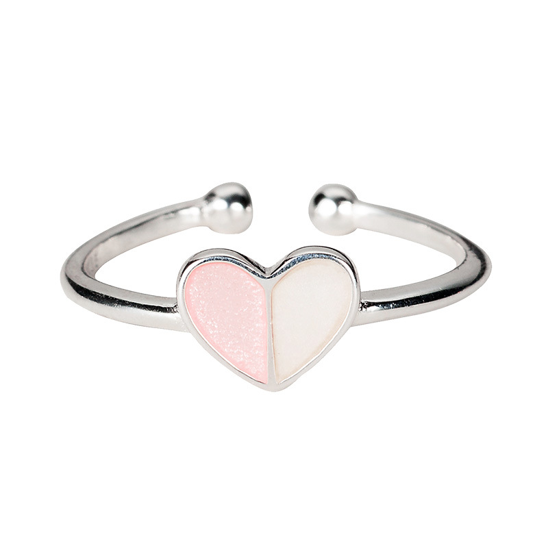 Heart Shaped Ring Sweet And Cute Index Finger