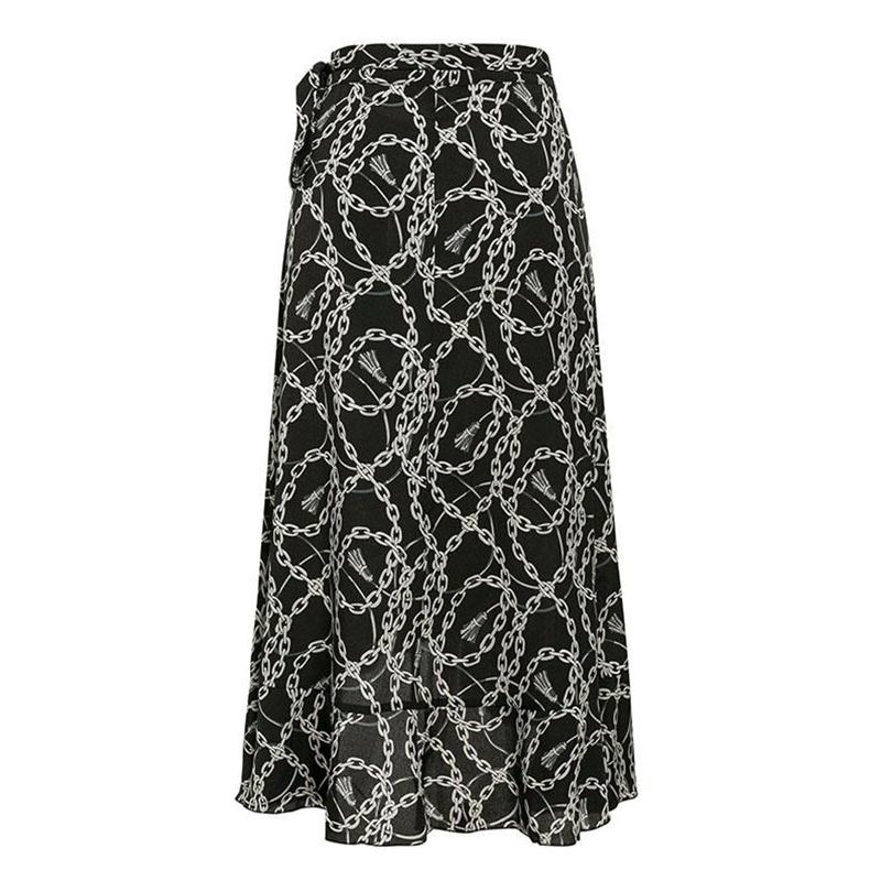 Title 5, High-waist printed lace skirt Elevate your styl...