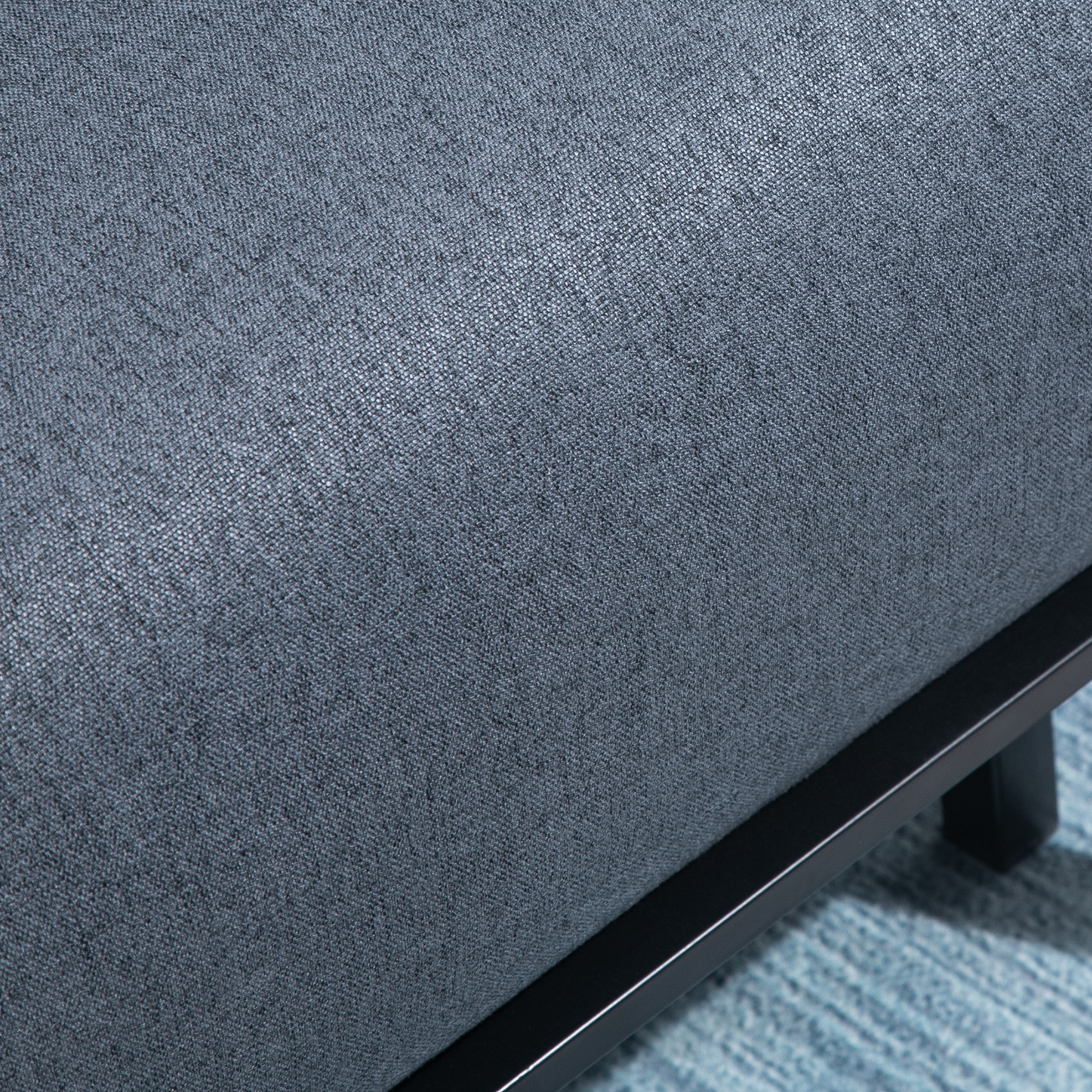Single Sofa Bed, Linen Fabric, Three In One Convertible Five Adjustable — image 9