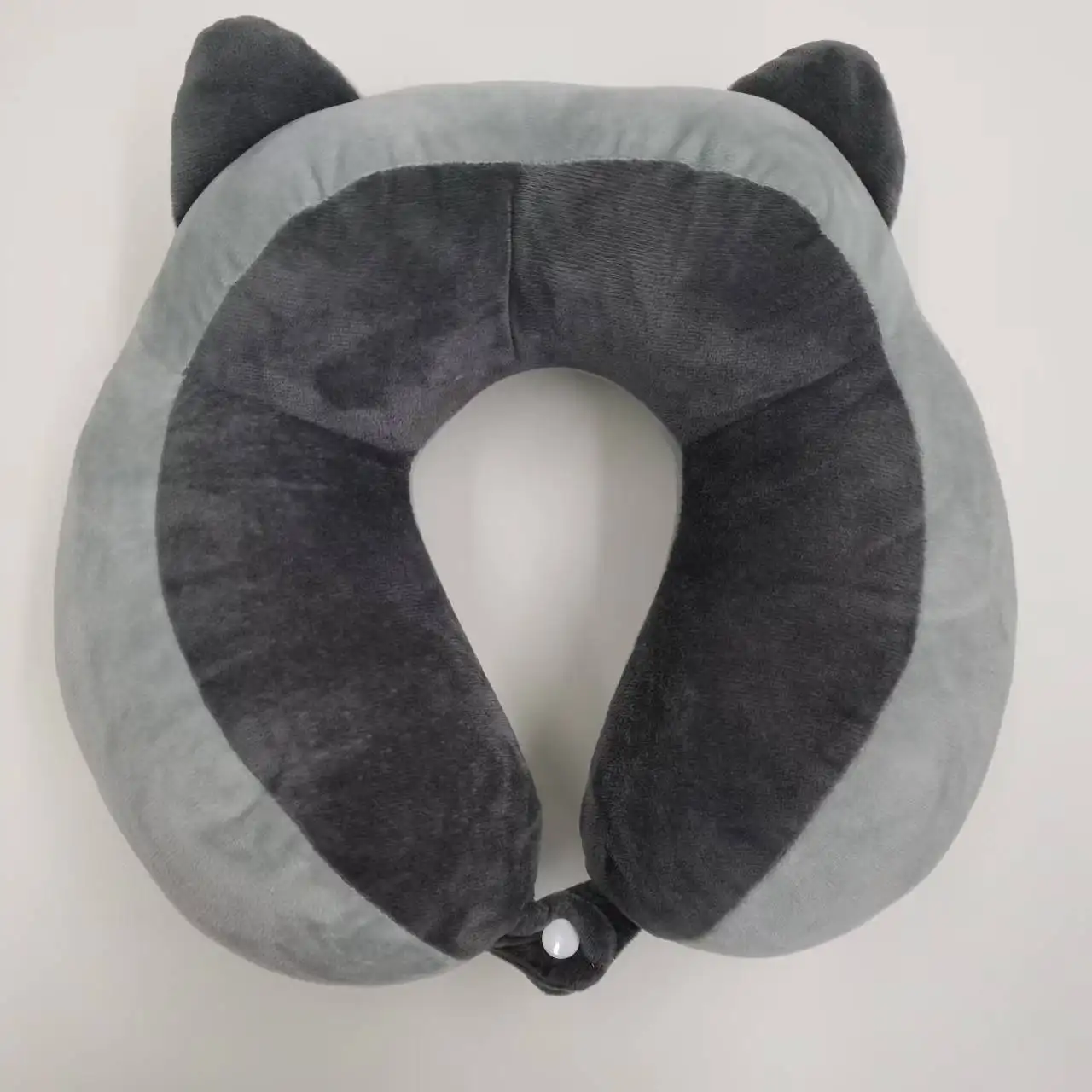 Cartoon Grey Raccoon UShaped Neck Pillow