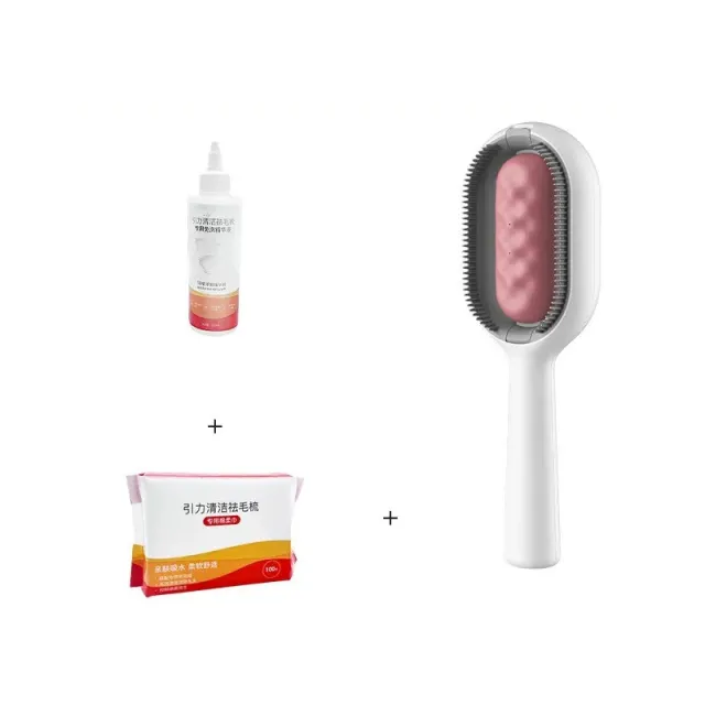 Pet Grooming Brush Dematting Dog Comb Cat Brush To Remove Floating Hair Sticky Hair With Tank Pet Cleaning Supplies Pink Long Hair - Shop at LoveMi