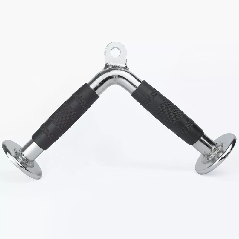 Heavy Duty Tricep V Bar Pull Down Multi Gym Machine Cable Attachment Grip Handle