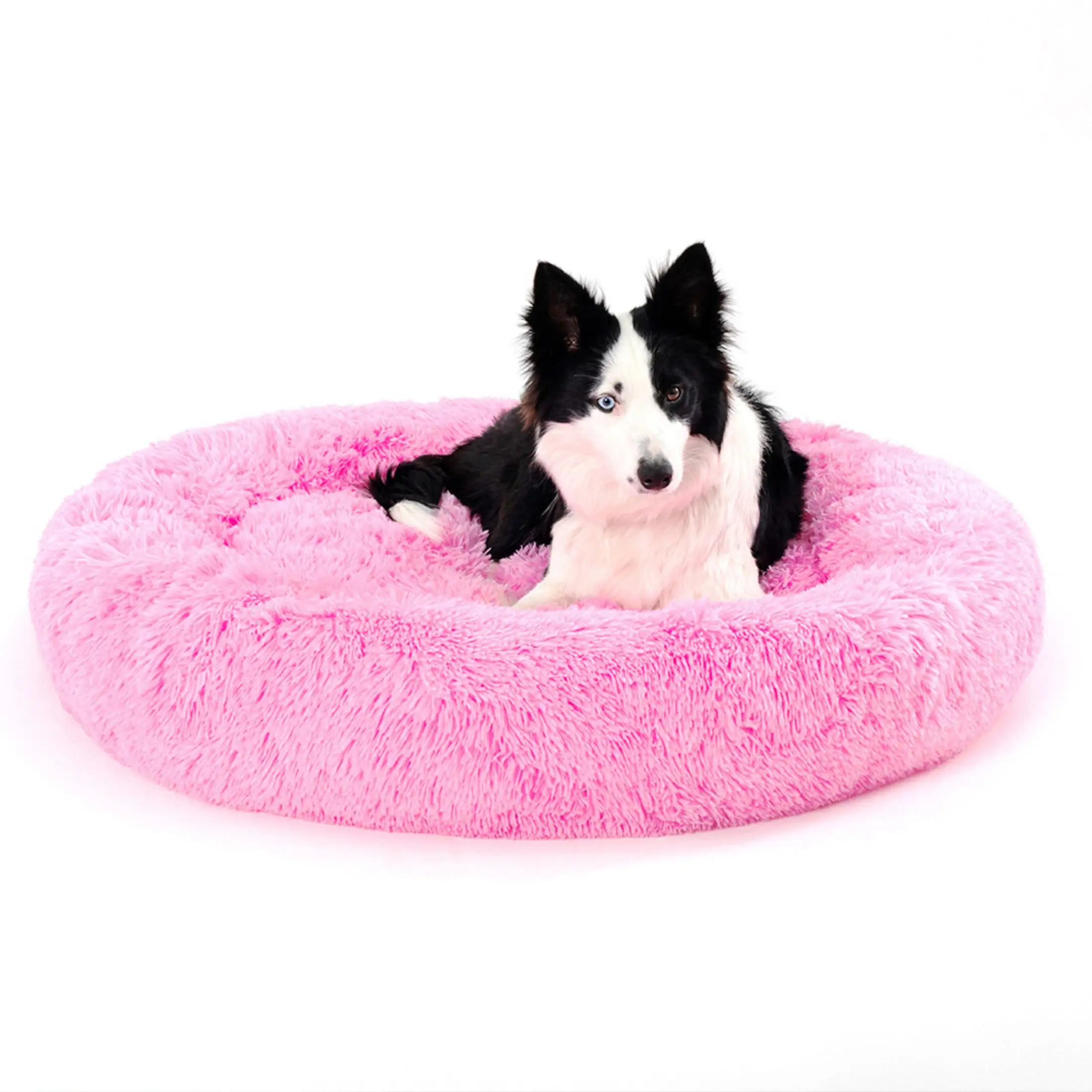 Fluffy Donut Dog Bed Warm Soft Long