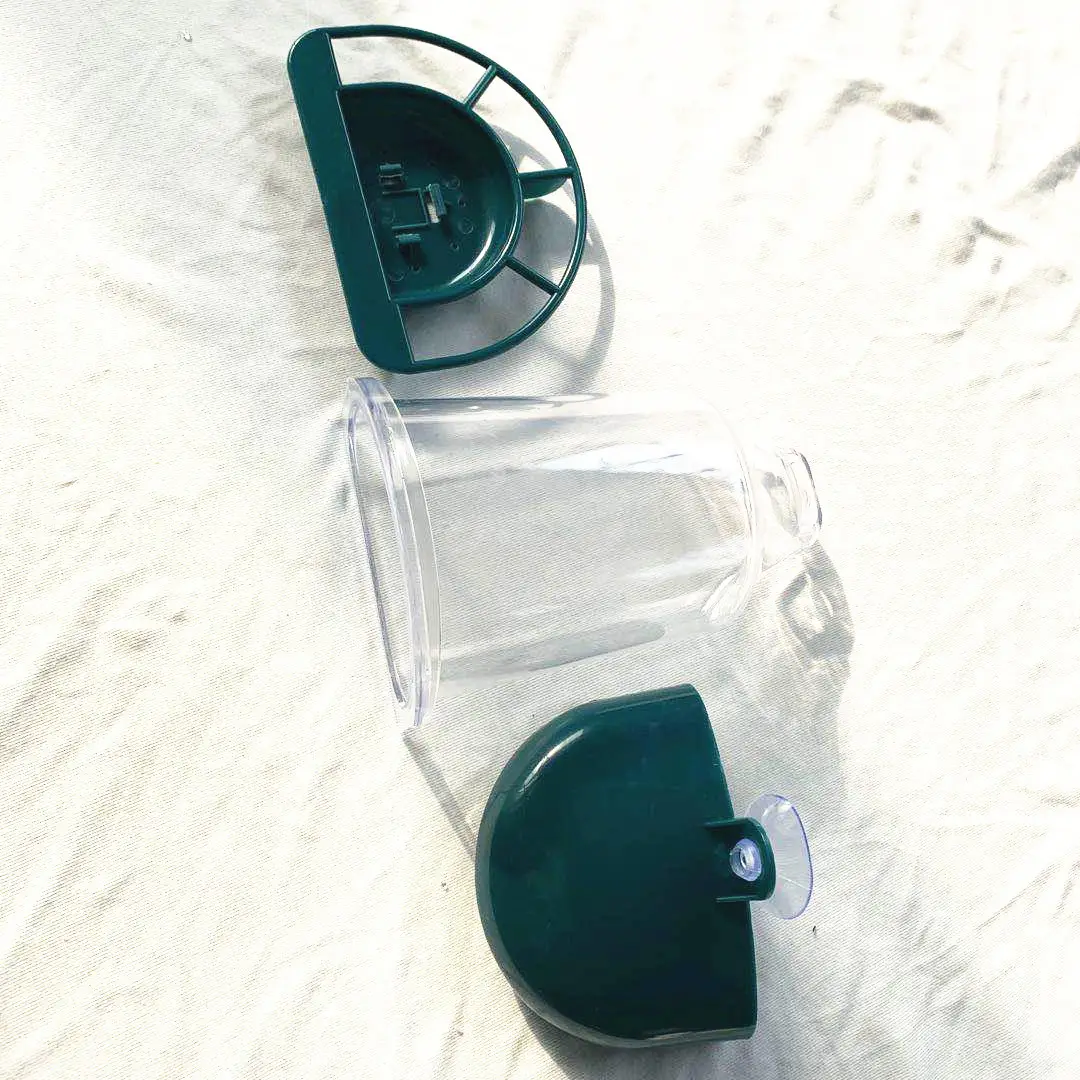 Transparent Plastic Suspension Type Automatic Bird Feeder
