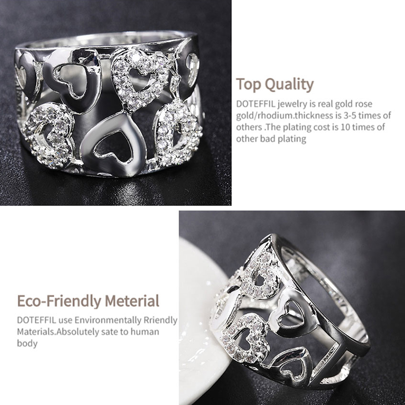 Heart-shaped Cutout Ring With Diamonds — foto 3