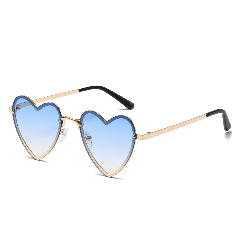 Title 8, Womens Fashion Peach Heart Decorative Sunglasses