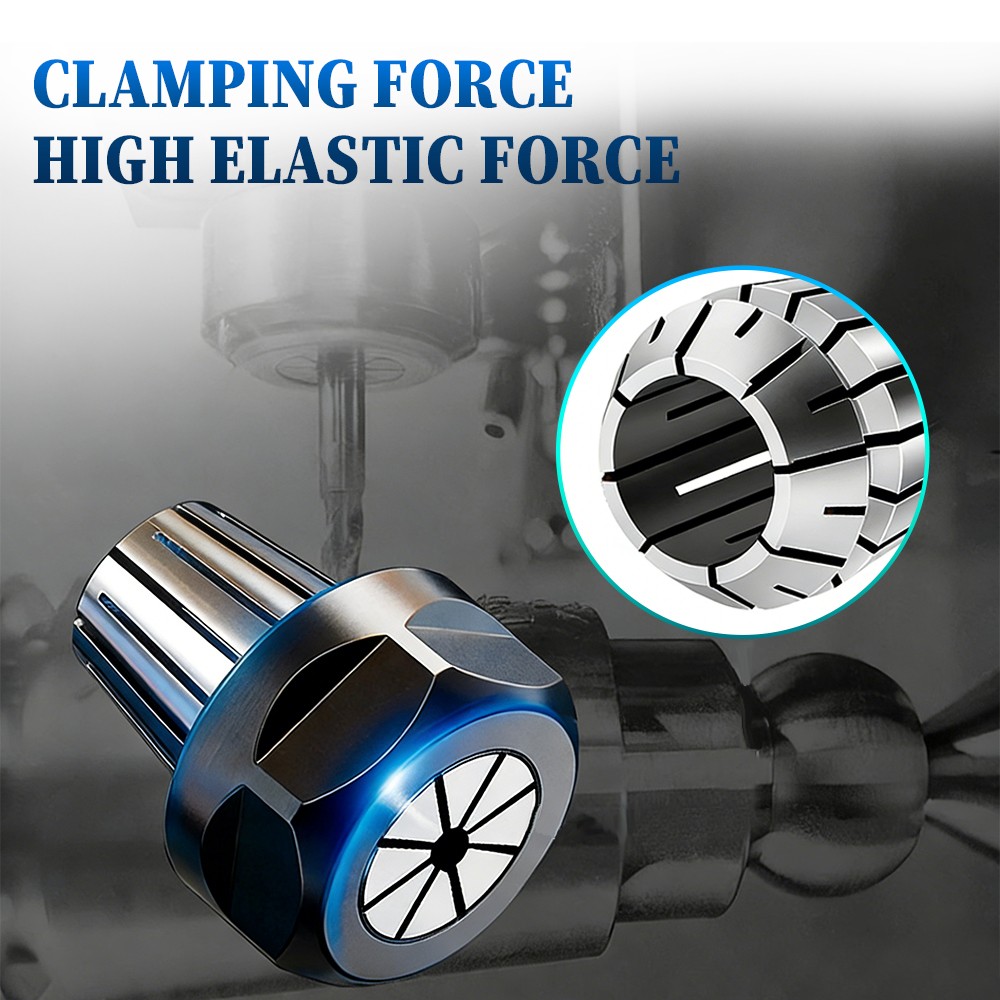 10Pcs ER16 Spring Collet Set For CNC Milling Lathe Tool Engraving Machine Steel — image 3