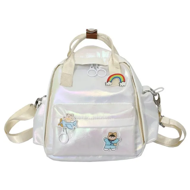 New Small Women Backpack Bag Female Korean Multifunctional School Backpacks White - Shop at LoveMi