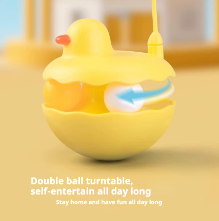 Cat Toys - Interactive Toy For Cat , Kitten Toys, Lightweight Resin Duck Shape Fun Stick For Kitten Play Indoor Outdoor ,Removable And Washable Duck Cat Toy