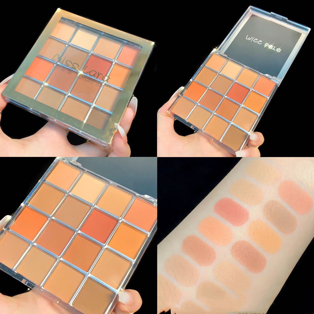 Factory Stock Colorful Starry Sky 16 Color Eyeshadow Palette Matte Beads