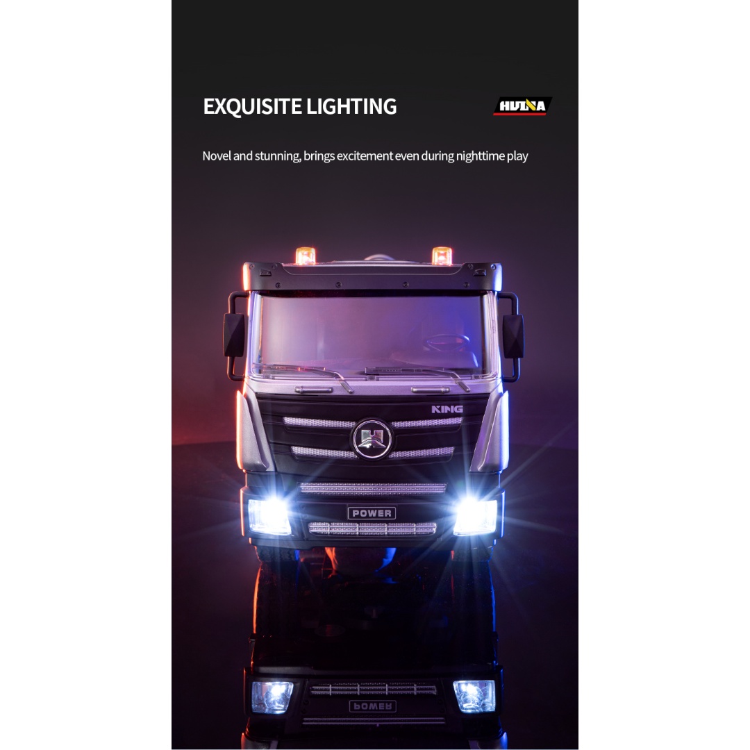 Huina 1316 1-18 Semi-Alloy Remote Controlled Fog Cannon Truck Toy 8