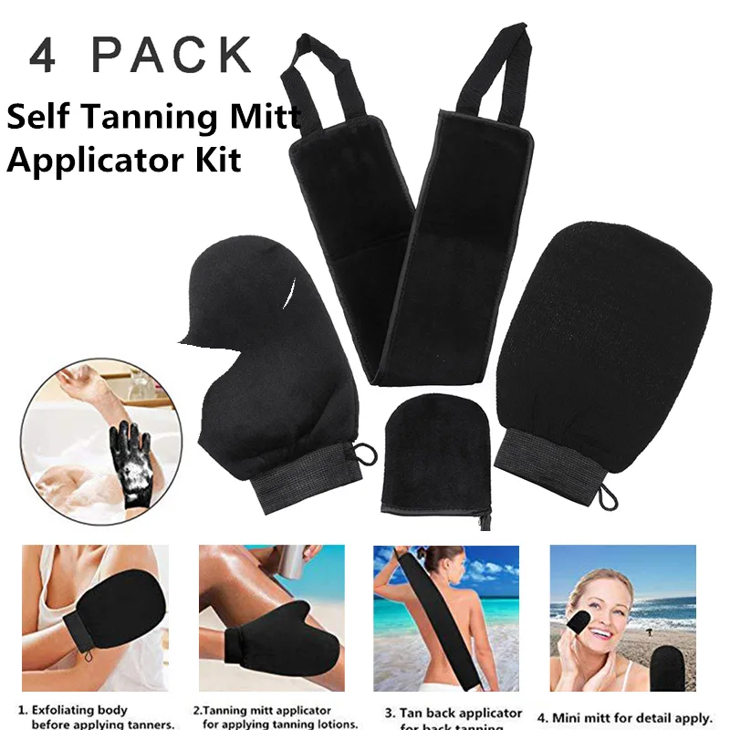 Self Tanning Mitt Applicator Kit 4 in 1 Set