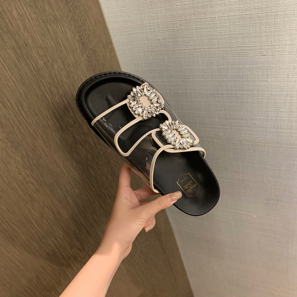 Women's Thick Bottom Flat Sandals For Summer Outer Wear