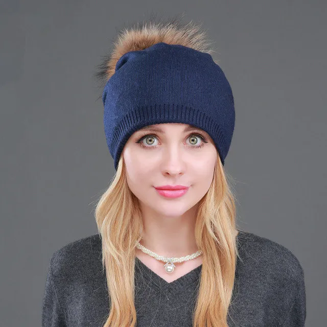 Autumn And Winter Women's Knitted Wool Hat Navya - Shop at LoveMi