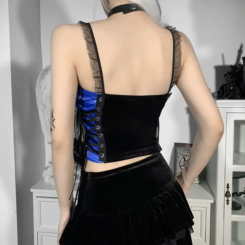 Stitching Lace Embroidered Lace Camisole