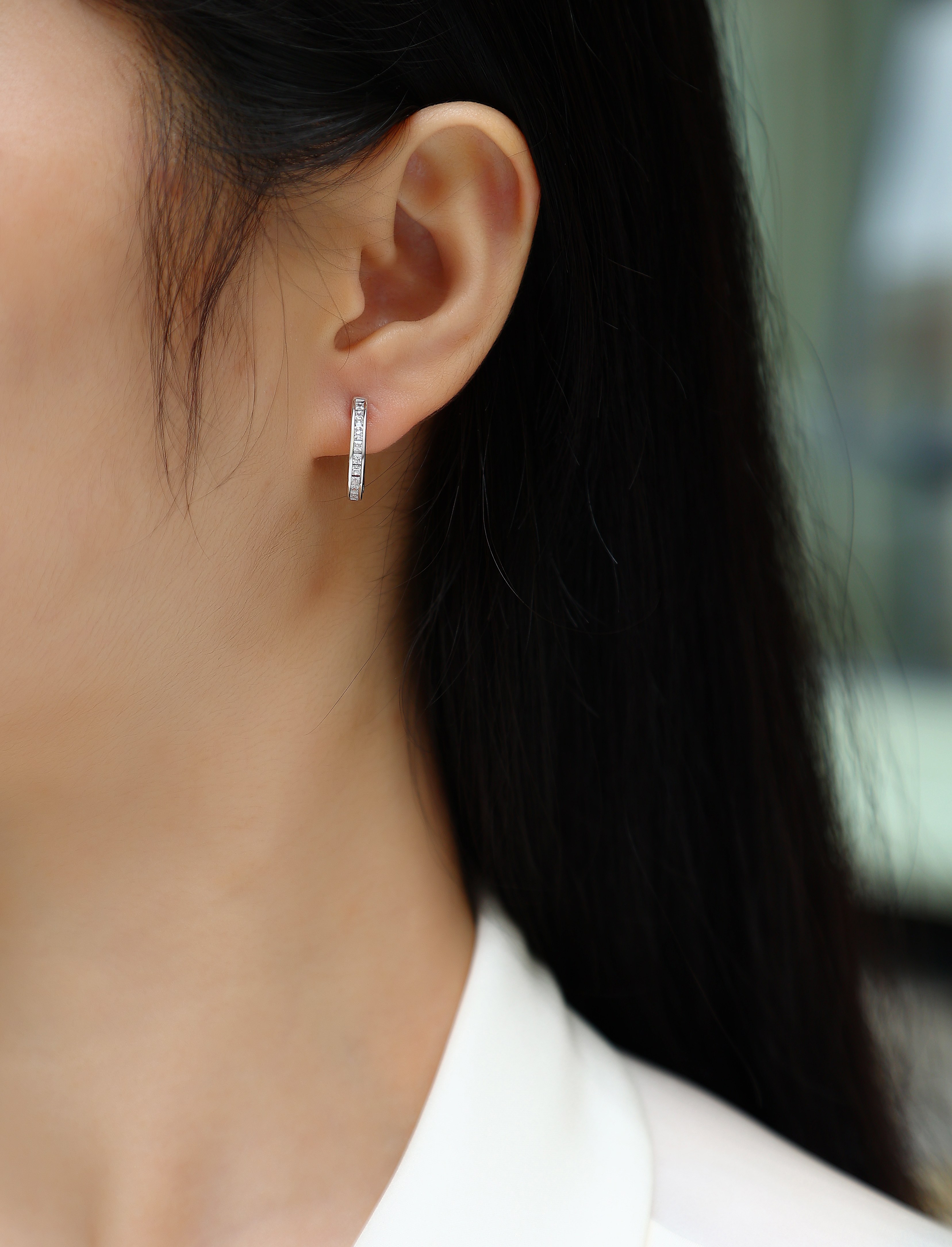 1Touch Tenderness - Fashionable And Luxurious Diamond Jewelry Earrings Set With Moissanite S925 Sterling Silver And Platinum-plated Stud Earrings Prohibit TikTok sales - Jewelry & Watches