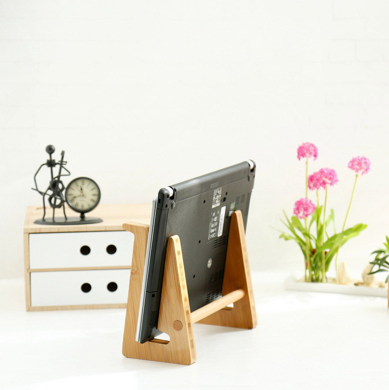 Bamboo And Wood Notebook Computer Cooling Bracket - Image 4