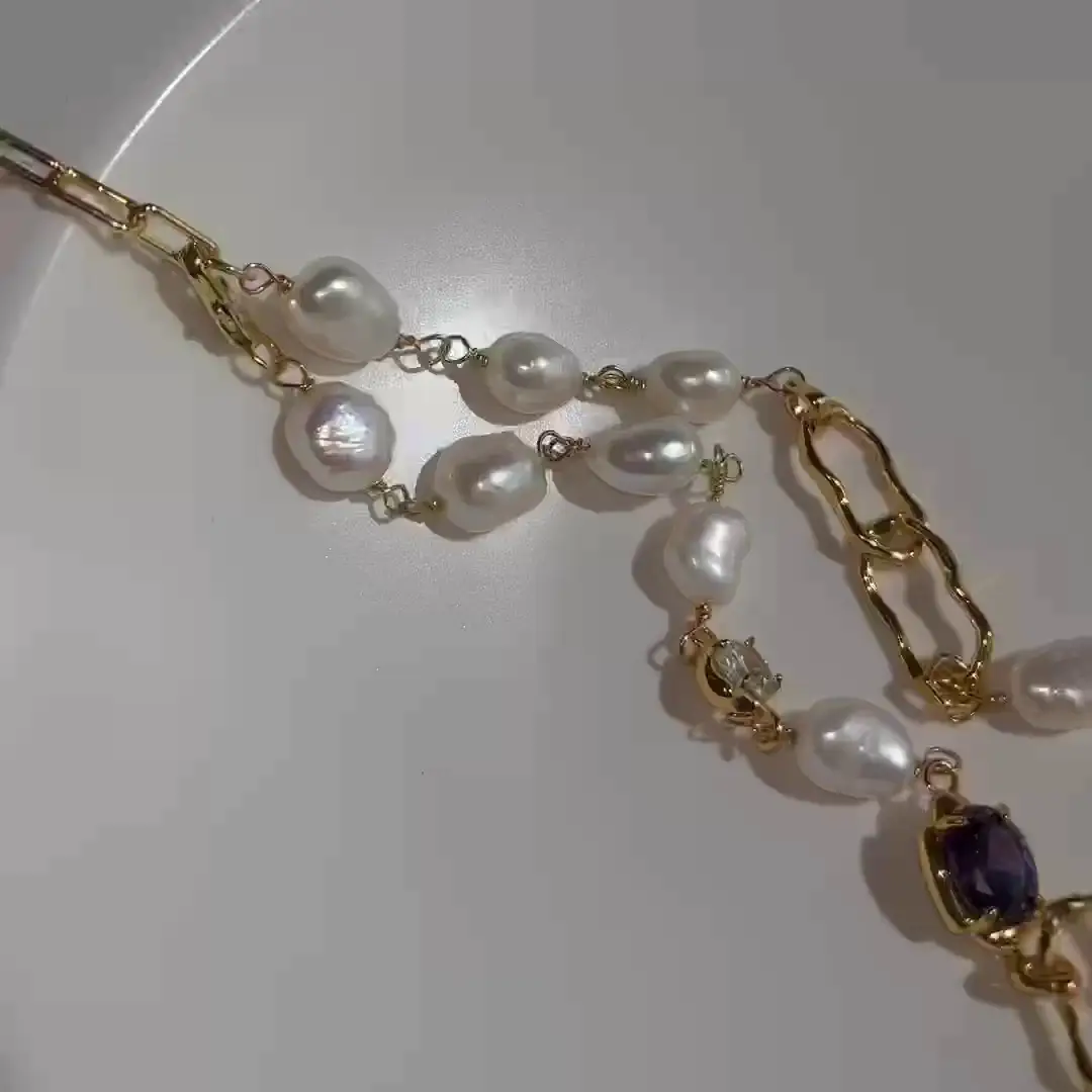 Design Voltaic Freshwater Pearl Necklace Middle Age