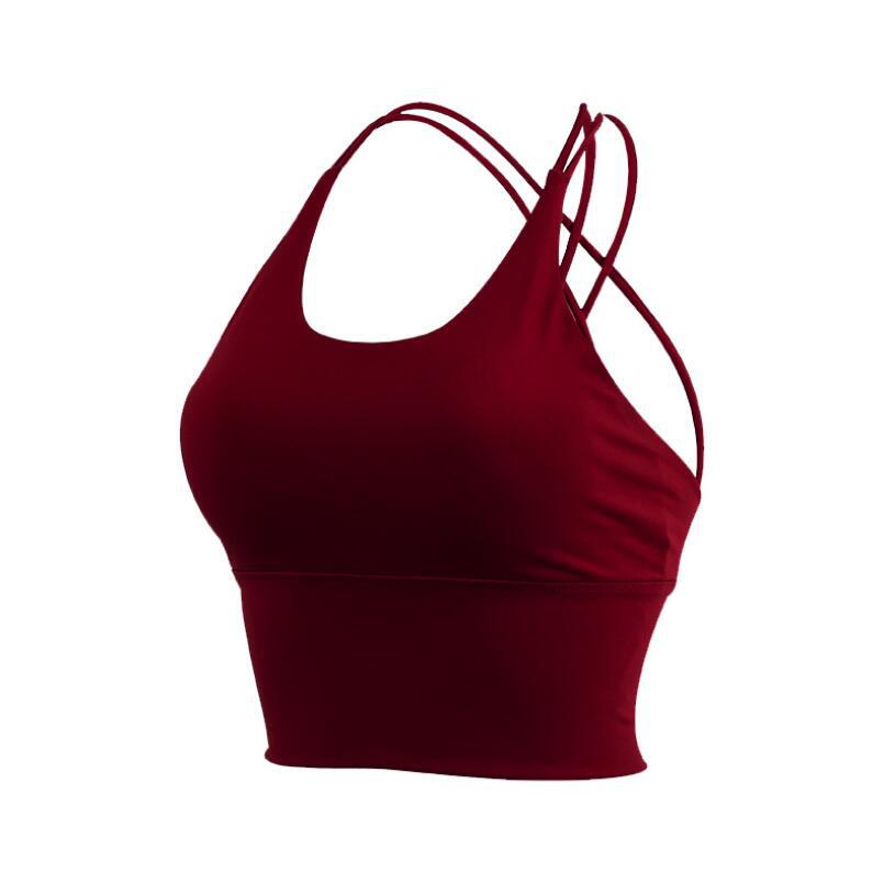 Title 5, Thin straps yoga gather bra