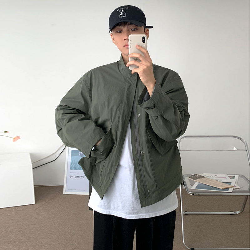 Solid Loose Casual Mock Neck Top