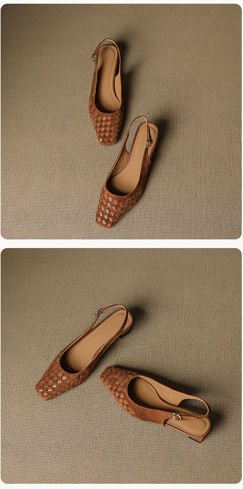Handmade Leather Sandals – material and texture close-up