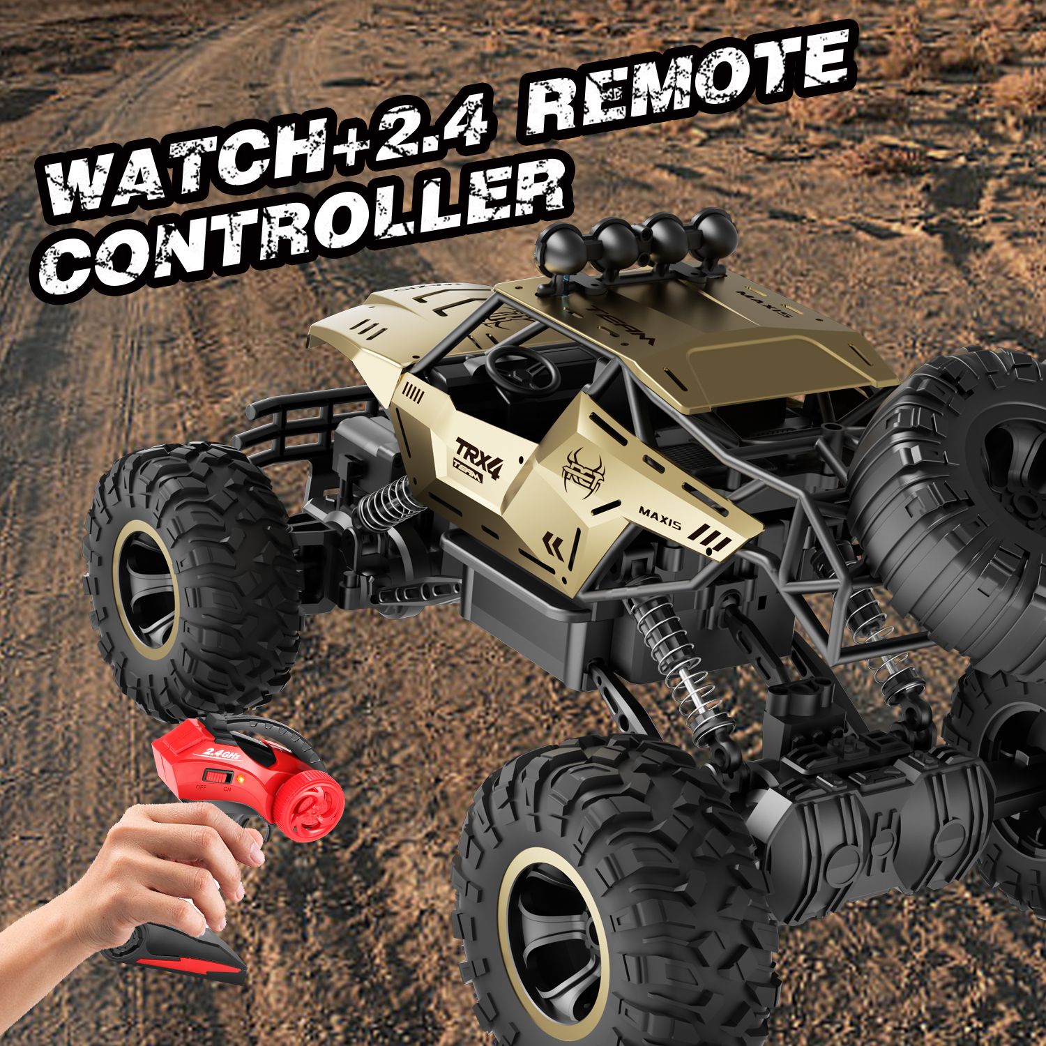 TEMU,TK Can't Sale. UK Rc Car Rock Crawler Rechargeable Off Road Truck 4WD — image 3