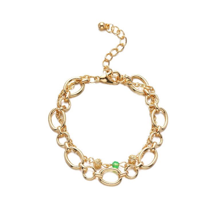 Multi-layer Chain Bracelet, Elegant And Fashionable Crystal Bead Bracelet