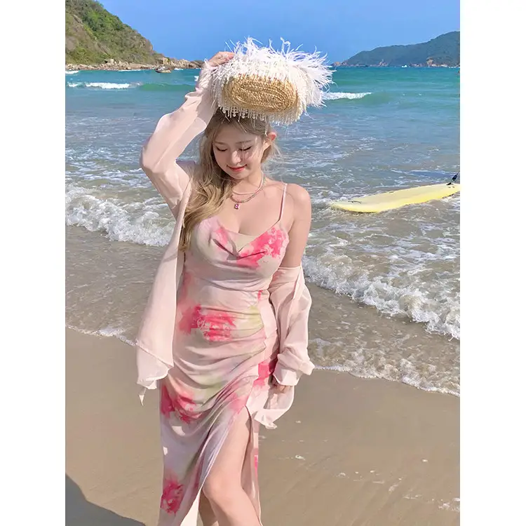 Strap Halo Dyed Dress Decor