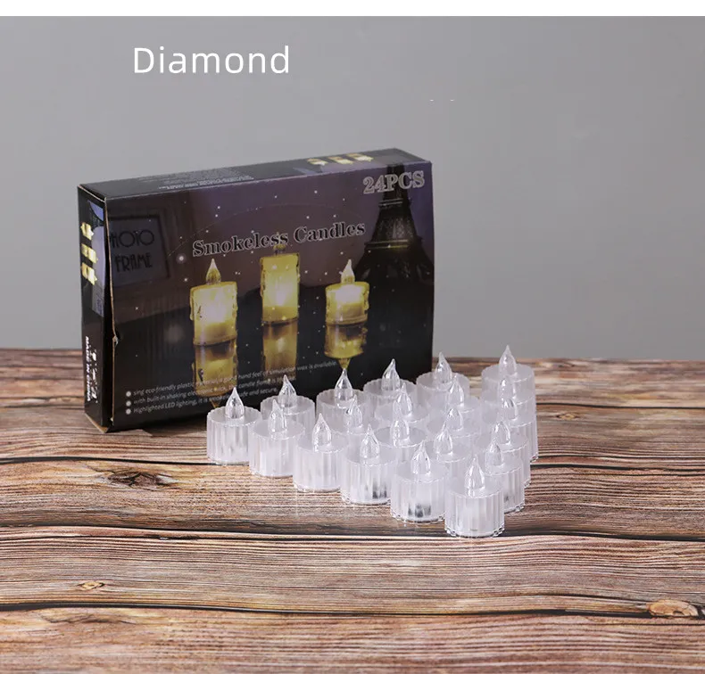 New Creative Festival Atmosphere Electronic Candles Christmas Home Decorations – image 7