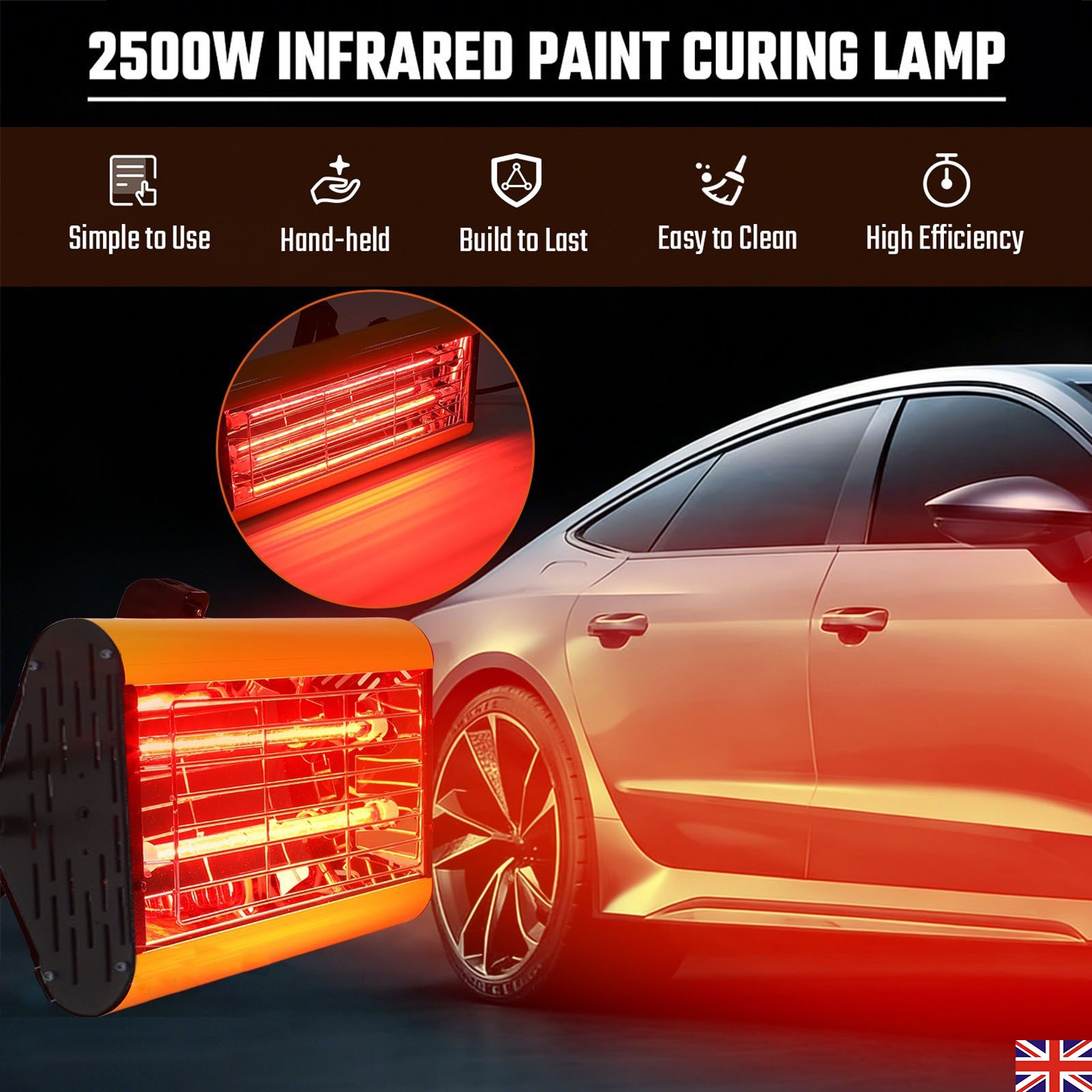 2500W Infrared Paint Curing Lamp For Drying Dryer Heating — image 6